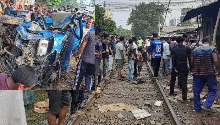 রাজশাহীতে ট্রেনের ধাক্কায় ৫ জন আহত,