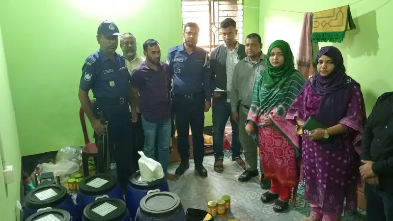 ভ্রাম্যমাণ আদালতে ভেজাল ঘি ব্যবসায়ীকে এক লাখ টাকা জরিমানা