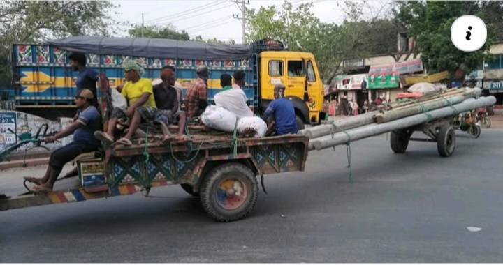 শিবগঞ্জ-সোনামসজিদ সড়কে দুর্ঘটনা রোধে ট্রাক মালিক শ্রমিকদের চেকপোস্ট, বাঁক সরলীকরণের সুপারিশ