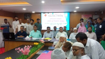 শিবগঞ্জ পৌরসভায় ফোকাস গ্রুপ ডিসকাশন