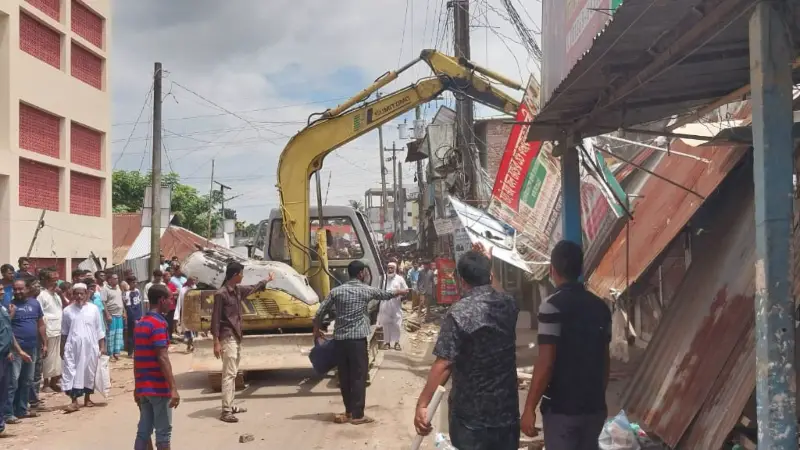 যানজট নিরসনে অবৈধ স্থাপনা উচ্ছেদ