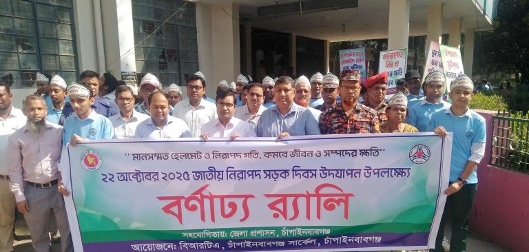 জাতীয় নিরাপদ সড়ক দিবস পালিত